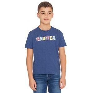 Nautica Boys Crewneck Short Sleeve Tee Shirt - Size 7